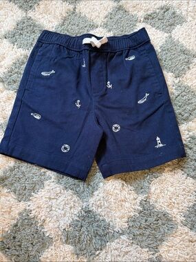 Janie & Jack boys nautical navy shorts NWT